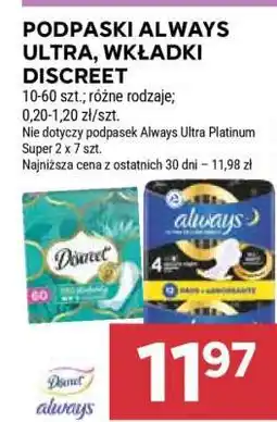 Stokrotka Market Podpaski Always Ultra, Wkładki Discreet oferta