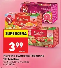 Biedronka Herbata owocowa Teekanne 20 torebek: fruit love, love, fruit kiss oferta
