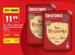 Biedronka Ser żółty w plastrach Rycerski oferta