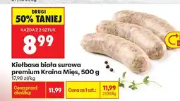 Biedronka Kiełbasa biała surowa premium oferta