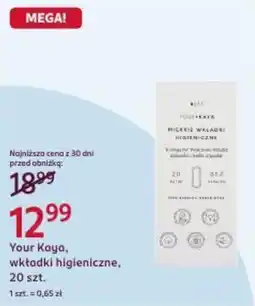 Rossmann Your Kaya, wkładki higieniczne oferta
