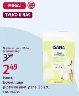 Rossmann Isana, bawełniane płatki kosmetyczne oferta