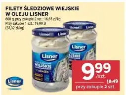 Stokrotka Market Filety śledziowe wiejskie w oleju Lisner oferta