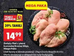 Biedronka Świeży filet z piersi kurczaka Kraina Mięs, Mega Paka oferta