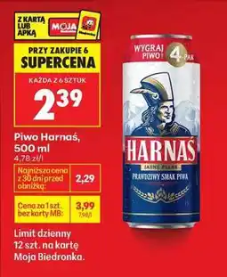 Biedronka PIWO HARNAŚ 500 ML oferta