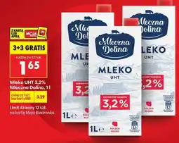 Biedronka Mleko UHT 3,2% Mleczna Dolina, 1 l oferta