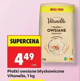 Biedronka Płatki owsiane błyskawiczne Vitanella 1 kg oferta
