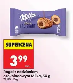Biedronka Rogal z nadzieniem czekoladowym Milka, 50 g oferta