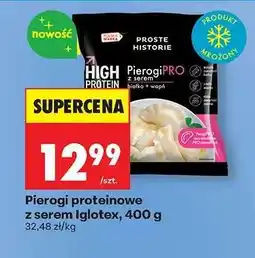 Biedronka Pierogi proteinowe z serem Iglotex, 400 g oferta