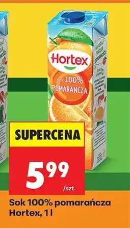 Biedronka Sok 100% pomarańcza Hortex, 1 l oferta