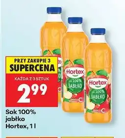Biedronka Sok 100% jabłko Hortex, 1l oferta