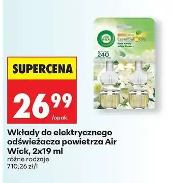 Biedronka Wkłady do elektrycznego odświeżacza powietrza Air Wick , 2x19 ml oferta