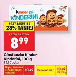 Biedronka Ciasteczka Kinder Kinderini, 100 g oferta
