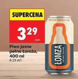 Biedronka Piwo jasne pełne Łomża, 400 ml oferta
