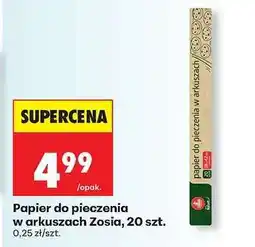 Biedronka Papier do pieczenia w arkuszach Zosia, 20 szt oferta