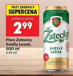 Biedronka Piwo Žatecký Světlý ležák 500 ml oferta