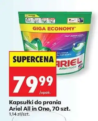 Biedronka Kapsułki do prania Ariel All in One, 70 szt oferta