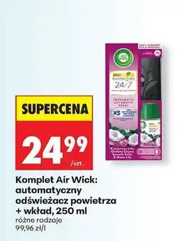 Biedronka Komplet Air Wick automatyczny odświeżacz powietrza + wkład, 250 ml oferta
