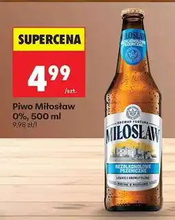 Biedronka Piwo Miłosław 0%, 500 ml oferta