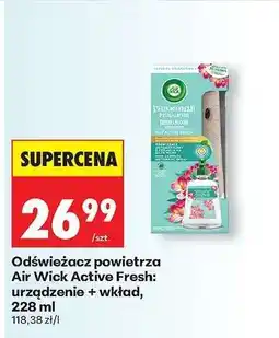 Biedronka Odświeżacz powietrza Air Wick Active Fresh urządzenie + wkład, 228 ml oferta