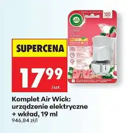 Biedronka Komplet Air Wick urządzenie elektryczne + wkład , 19 ml oferta