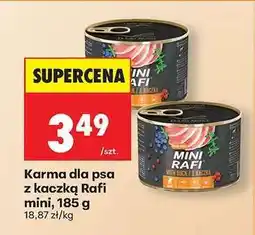 Biedronka Karma dla psa z kaczką Rafi mini, 185 g oferta