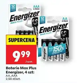 Biedronka Baterie Max Plus Energizer, 4 szt oferta