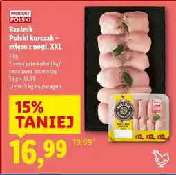 Lidl RZEŹNIK Polski kurczak – mięso z nogi, XXL oferta