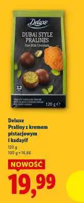 Lidl Deluxe Praliny z kremem pistacjowym i kadaýf oferta