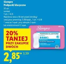 Lidl SIEMPRE Podpaski klasyczne oferta