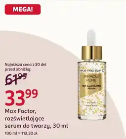 Rossmann Max Factor, rozświetlające serum do twarzy oferta