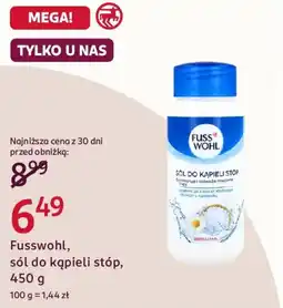 Rossmann Fusswohl, sól do kąpieli stóp oferta