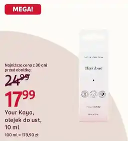 Rossmann Your Kaya, olejek do ust oferta