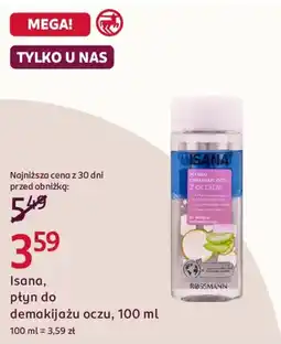 Rossmann Isana, płyn do demakijażu oczu oferta
