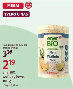 Rossmann enerBiO, wafle ryżowe oferta