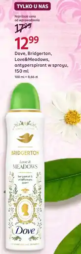Rossmann Dove, Bridgerton, Love&Meadows, antyperspirant w sprayu oferta