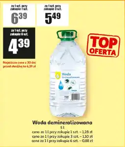 Auchan Woda demineralizowana oferta