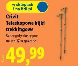 Lidl Crivit Teleskopowe kijki trekkingowe oferta