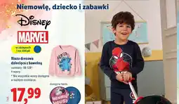 Lidl Bluza dresowa dziecięca z bawełną oferta