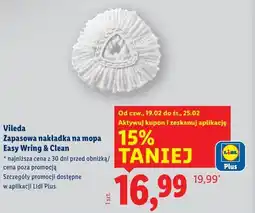 Lidl Vileda Zapasowa nakładka na mopa Easy Wring & Clean oferta
