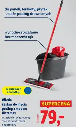Lidl Vileda Zestaw do mycia podłóg z mopem Ultramax oferta