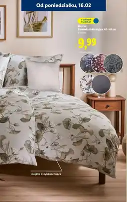Lidl Livarno poszewka dekoracyjna, 40 x 40 cm (6 wzorów) oferta