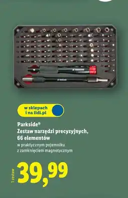 Lidl Parkside Zestaw narzędzi precyzyjnych, 66 elementów oferta