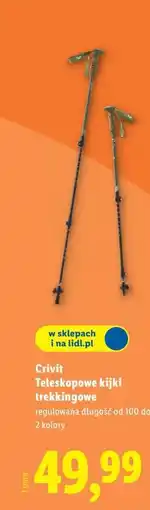 Lidl Crivit Teleskopowe kijki trekkingowe oferta