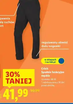 Lidl Crivit Spodnie funkcyjne męskie oferta