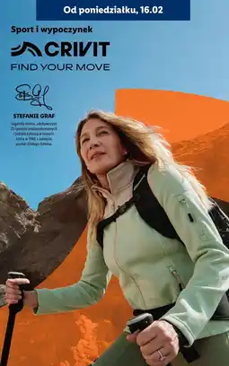 Lidl CRIVIT - Odzież sportowa i rekreacyjna (promowana przez Stefanię Graf) oferta
