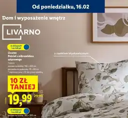 Lidl Livarno Pościel z mikrowłókna satynowego 140x200 cm + poduszka 70x80 cm oferta