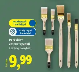 Lidl Parkside Zestaw 3 pędzli oferta