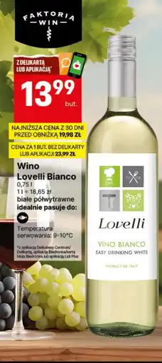 Delikatesy Centrum Wino Lovelli Bianco oferta