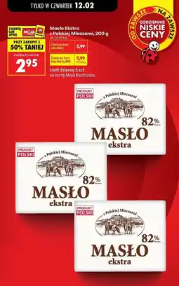 Biedronka Masło z polskiej mleczarni Mlekovita oferta